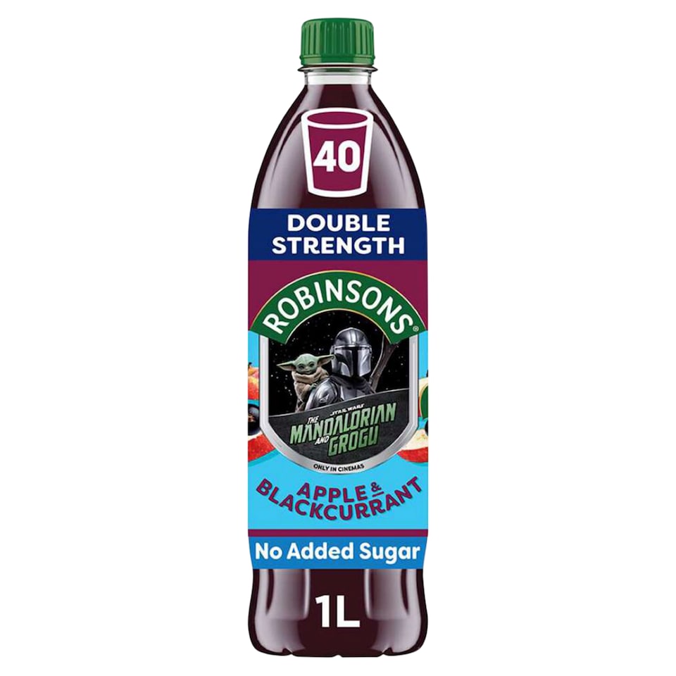 Robinsons Double Strength Apple & Blackcurrant Squash 1L