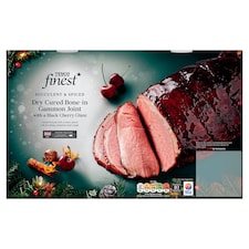 Tesco Finest Dry Cured Bone In Gammon Joint with a Black Cherry Glaze (CW)