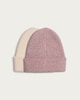 image 1 of F&F Girls 2-Pack Ribbed Beanie Hats in Neutral