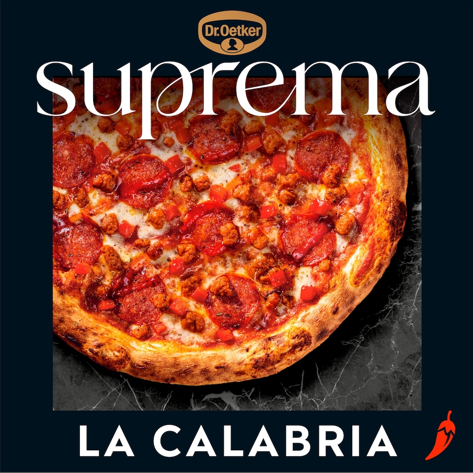 image 1 of Dr. Oetker Suprema La Calabria Salami & Nduja Sausage Sourdough Pizza 454g