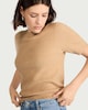 image 3 of F&F Knitted Short Sleeved Top in Camel