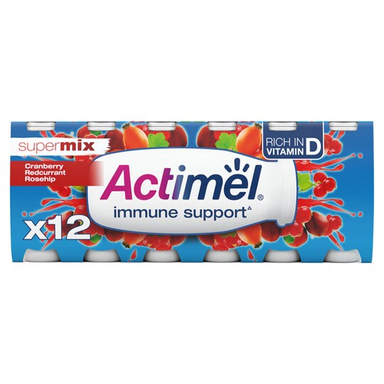 image 1 of Actimel Super Mix C/Bery Redcurrant And Rosehip 12X100g