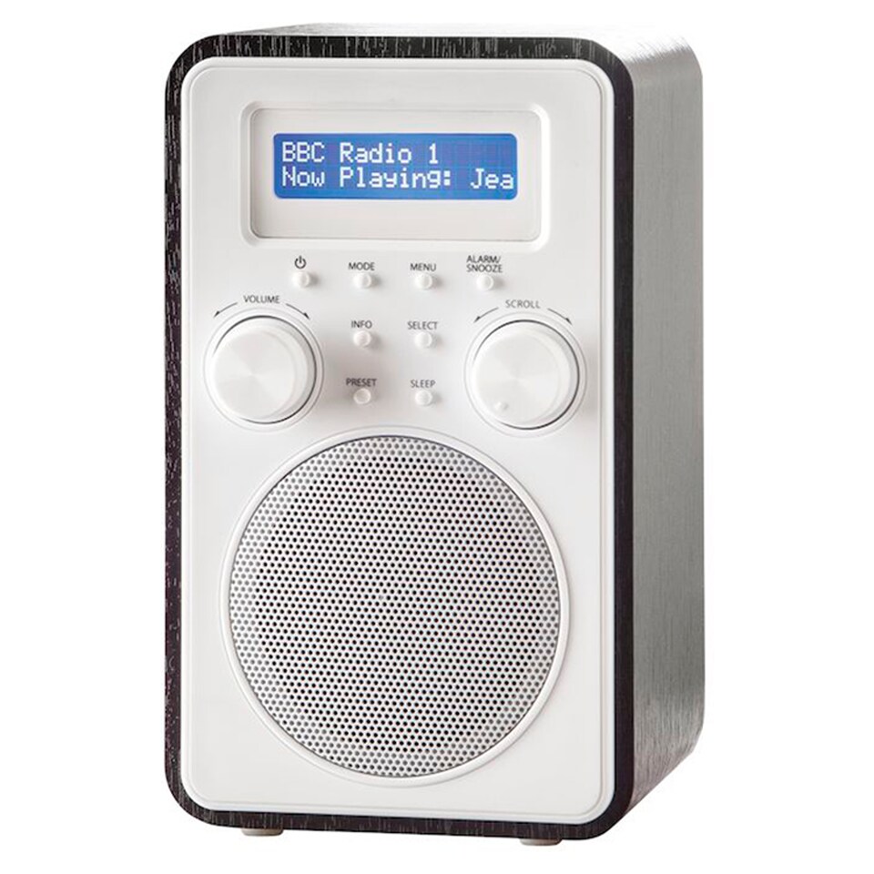 Tesco Wooden Tower Dab And Fm Radio Black