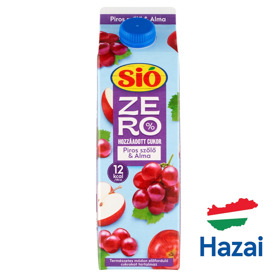 Sió Zero% hozzáadott cukor piros szőlő-alma gyümölcsital 1 l