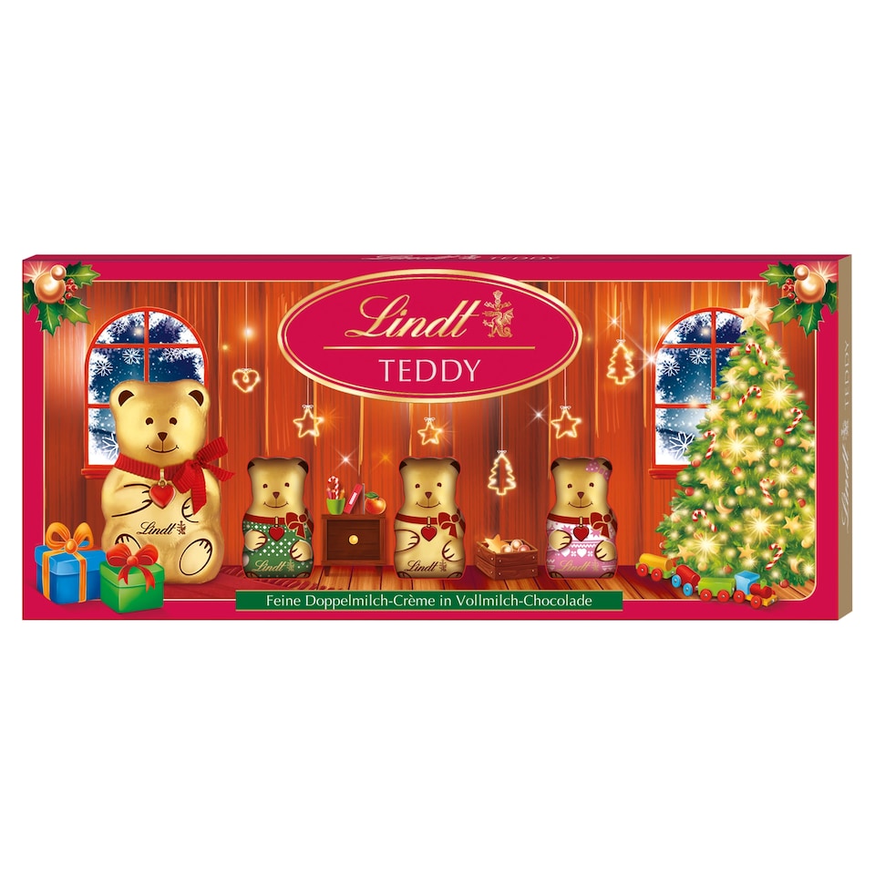 Lindt Teddy Filled Milk Chocolate with Double Milk Cream 10 pcs 96 g