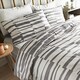 image 3 of Cosmoliving Grey Geo Duvet Set Double