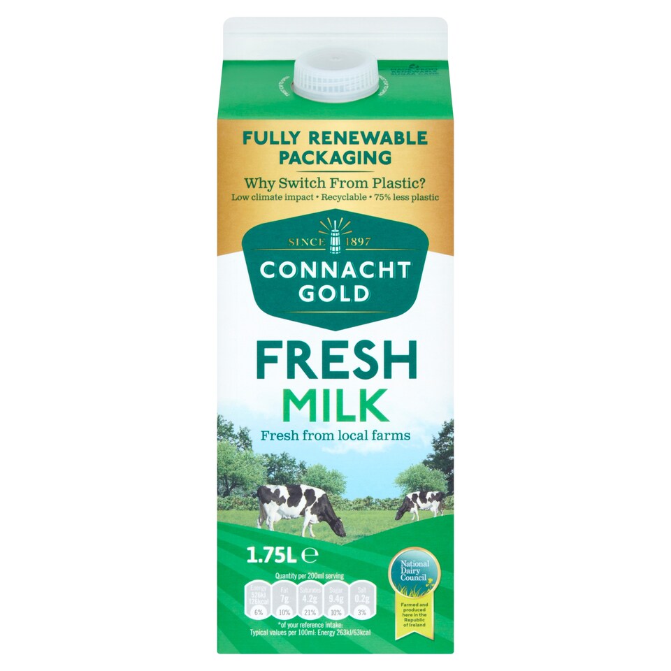 Connacht Gold Whole Milk 1.75L