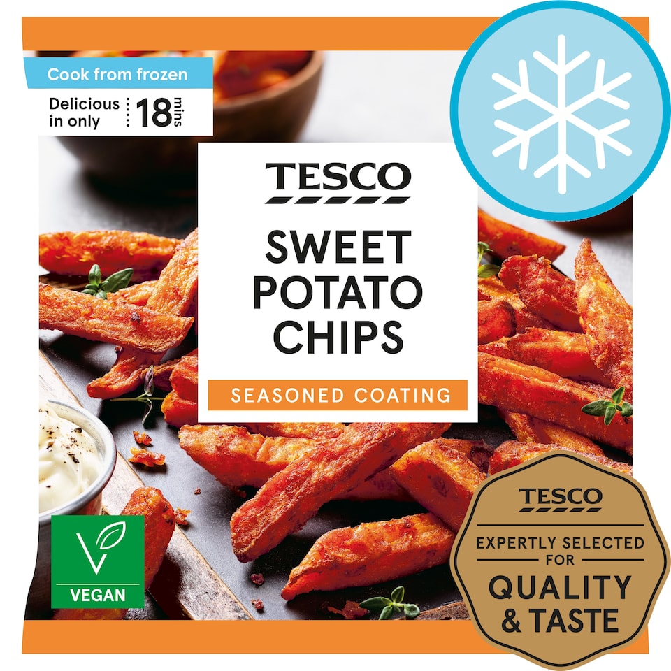 Tesco Sweet Potato Oven Chips 500G