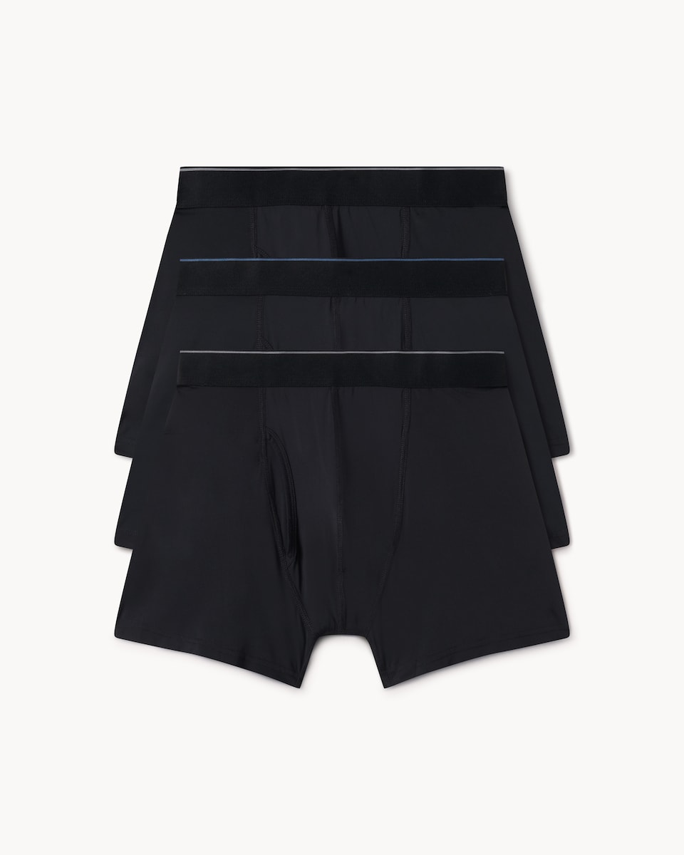 image 1 of F&F 3-Pack Microfibre Trunks in Black
