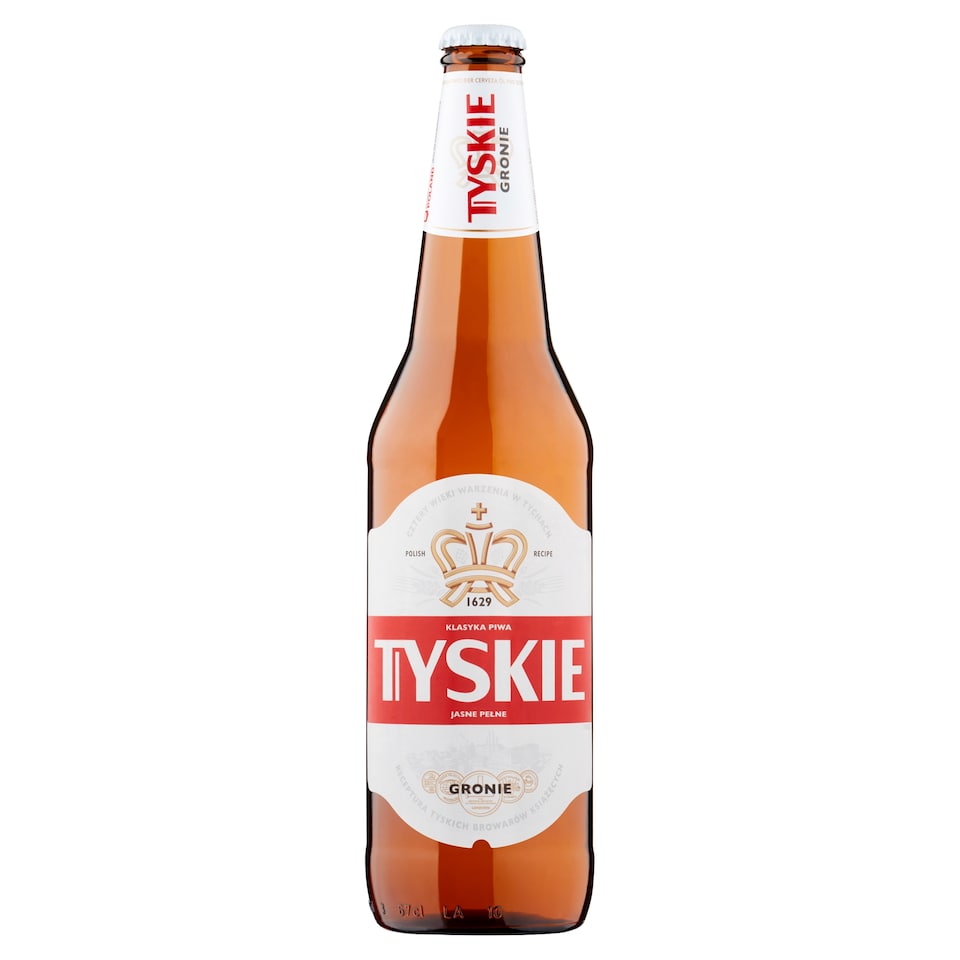 Tyskie Polish Beer Lager Bottle 650ml
