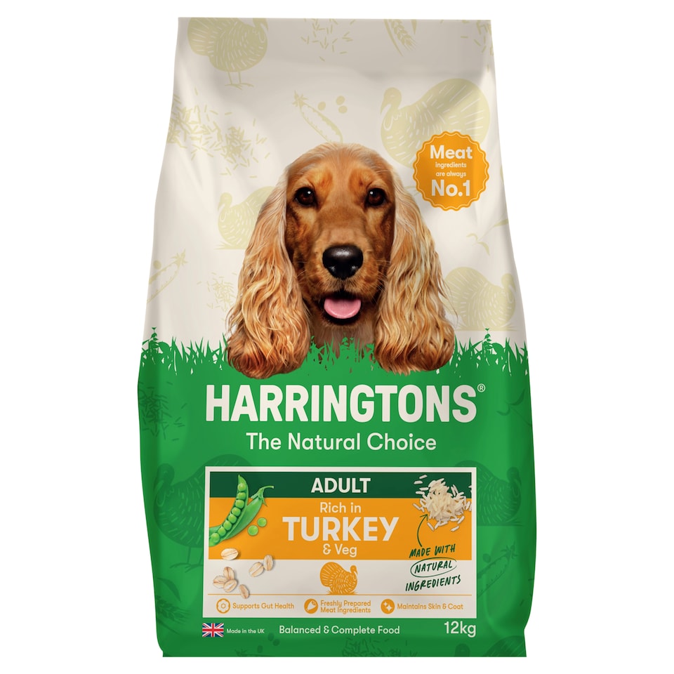 image 1 of Harringtons Adult Dry Dog Food - Turkey 12kg