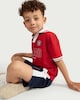 image 2 of F&F Boys England Football Polo Shirt and Shorts Set in Red