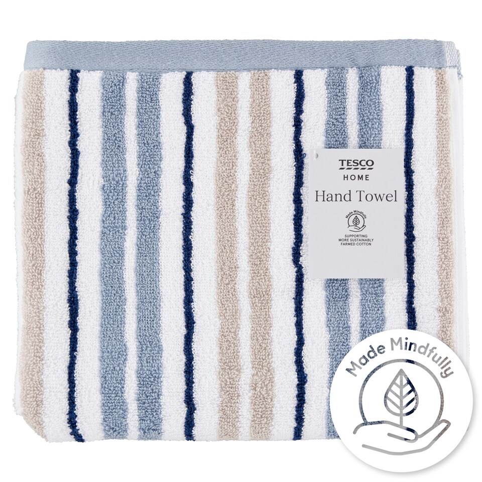 Tesco Home Stripe kéztörlő 50 cm x 90 cm