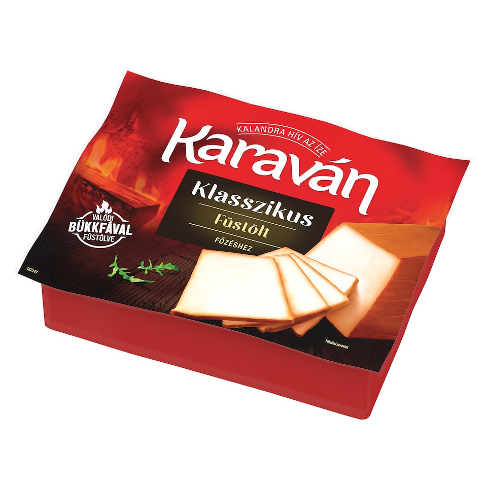 Karaván Klasszikus natúr füstölt, zsíros ömlesztett sajt