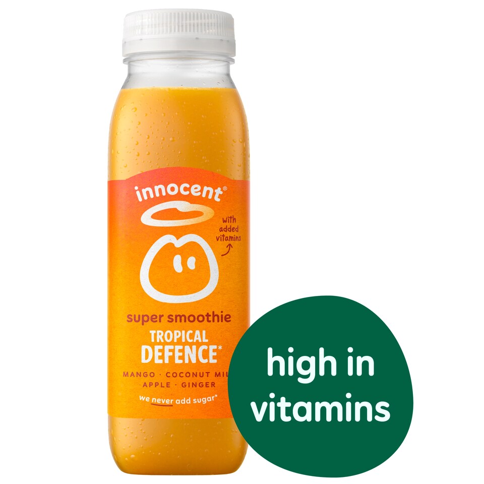 image 1 of Innocent Super Smoothie Tropical Defence Mango, Coconut Milk, Apple & Ginger with Vitamins 300ml