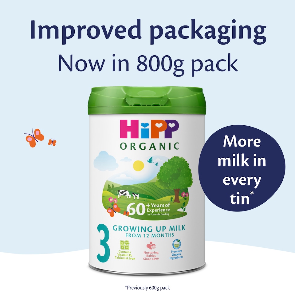 image 1 of HiPP Organic 3 Growing up Baby Milk Powder Formula, From 12 Months, 800g