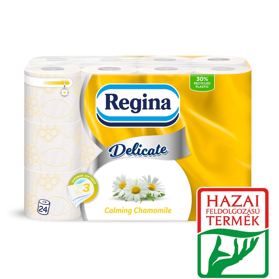 Regina Delicate Calming Chamomile toalettpapír 3 rétegű 24 tekercs