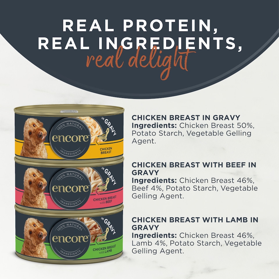 image 1 of Encore Dog Tins Meat Selection in Gravy 8x156g
