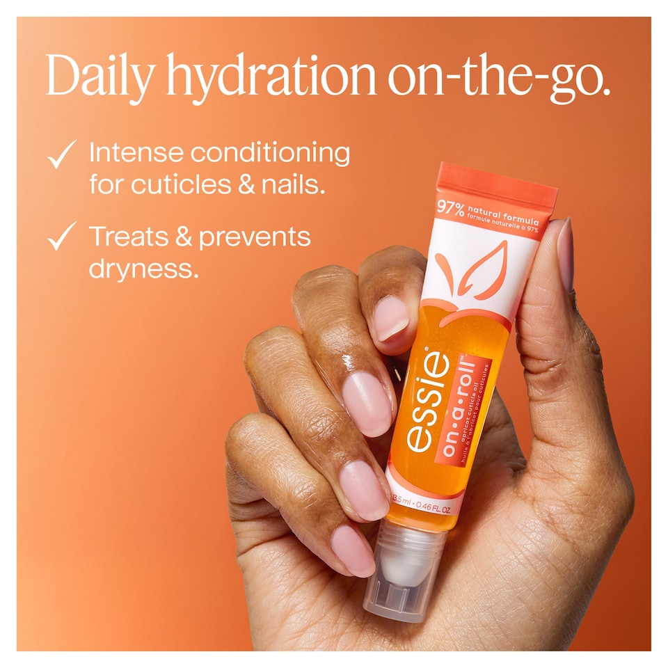 image 1 of Essie On A Roll Apricot Nail & Cuticle Oil Roll On 13.5ml