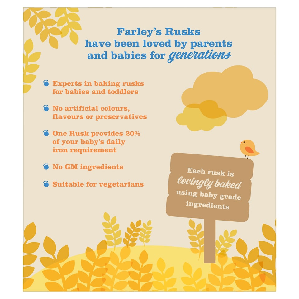 image 1 of Farleys Rusks Reduced Sugar Baby Food Snack 300g