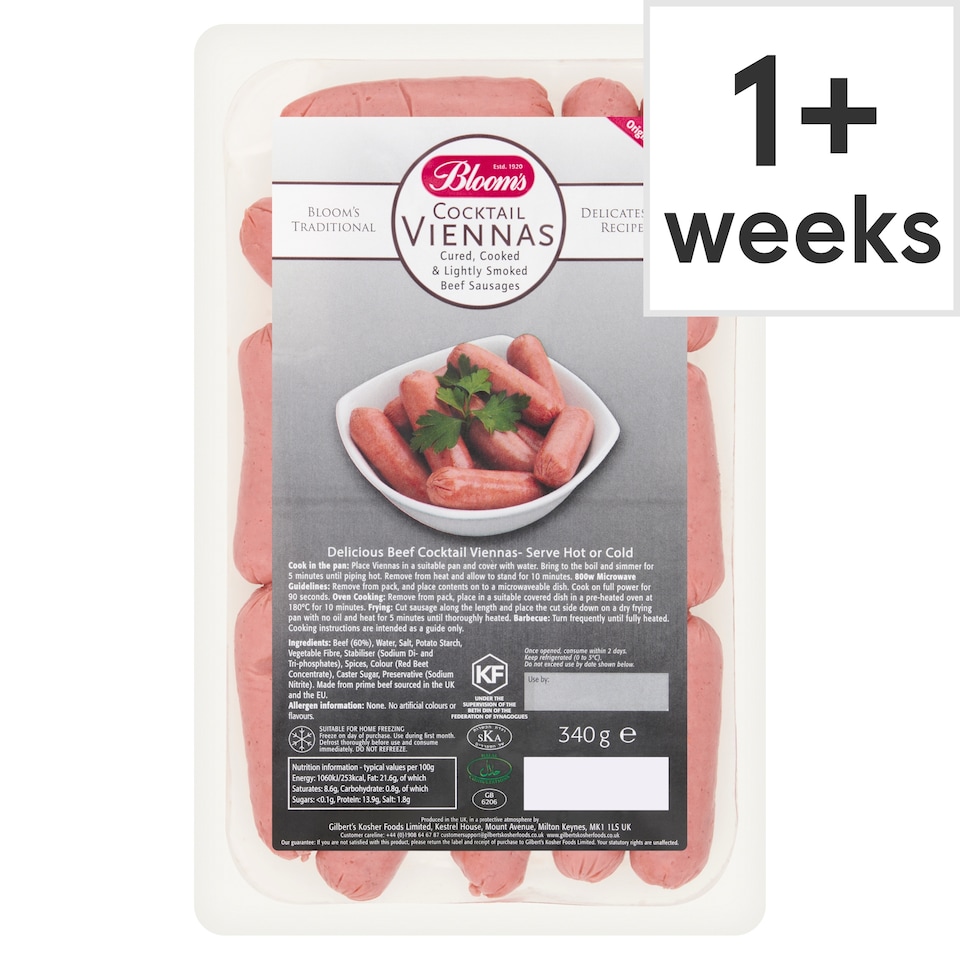 Blooms Cocktail Viennas 340G