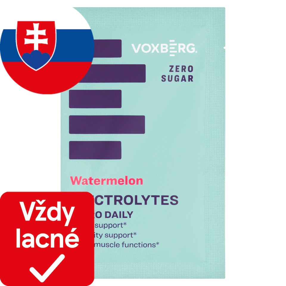Voxberg Prášok na prípravu nápoja s obsahom elektrolytov a vitamínov s melónovou príchuťou 10 g