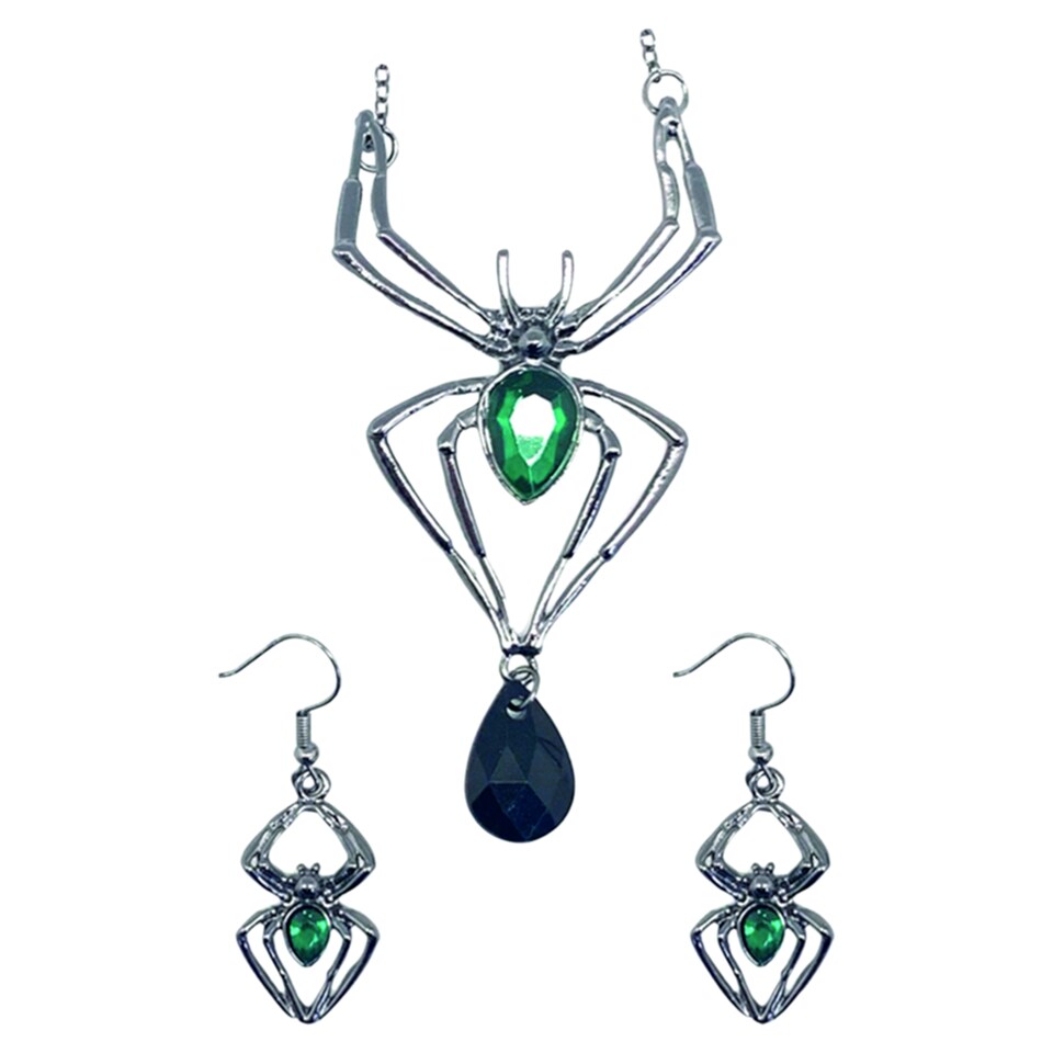 image 1 of Spider Neklace and Earring