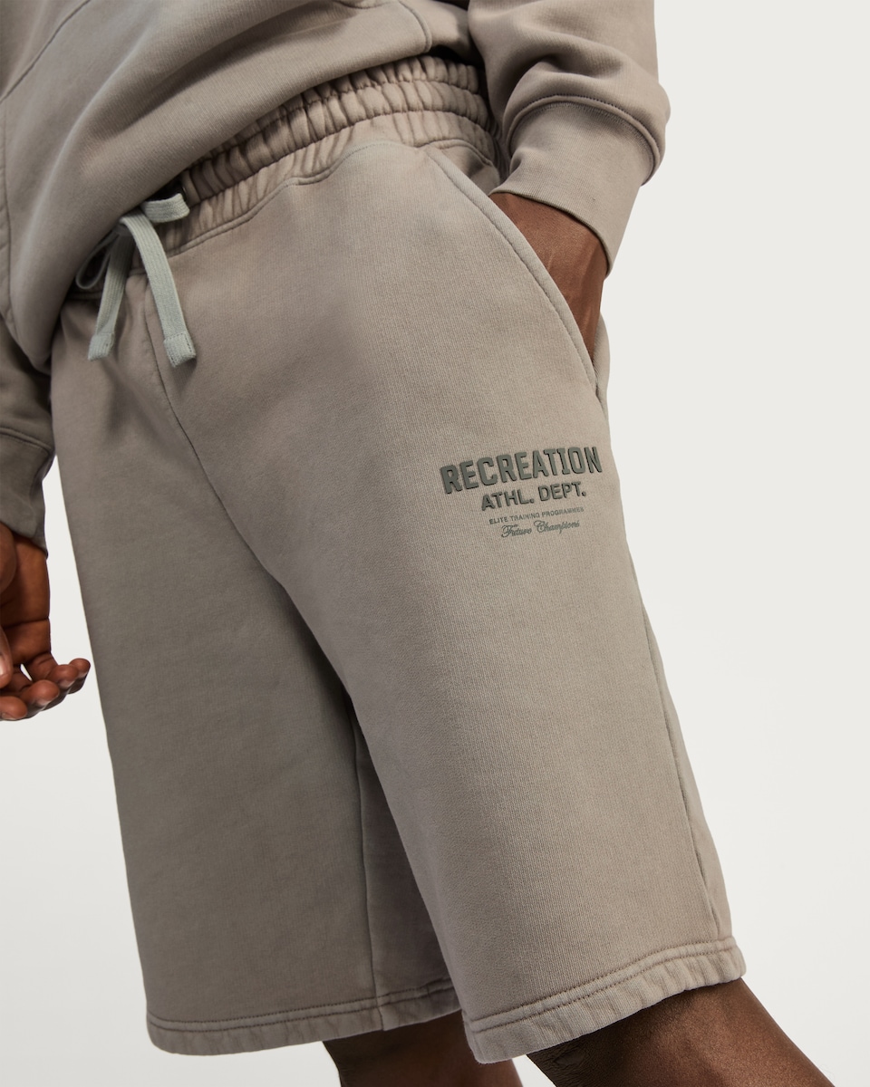 image 1 of F&F Pure Cotton Recreation Athl. Dept. Shorts in Grey