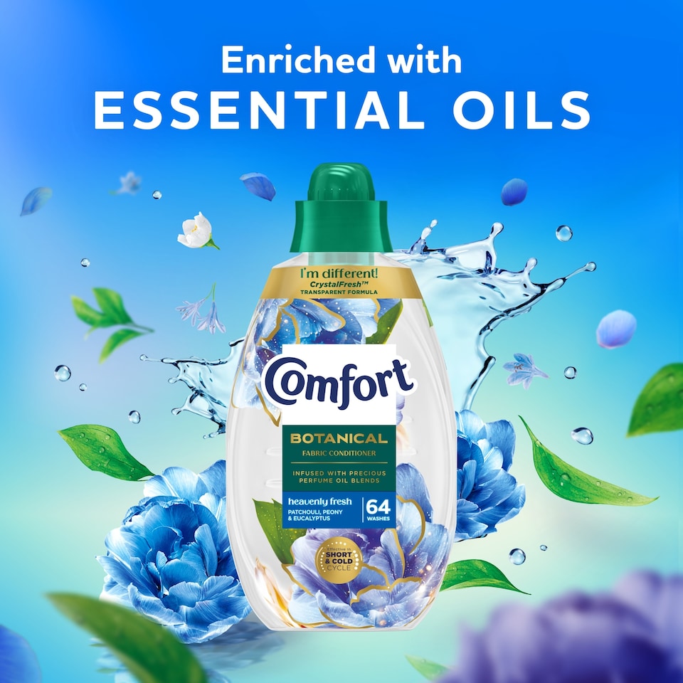 image 1 of Comfort Botanical Heavenly Fresh Fabric Conditioner 64 Wash 960ml
