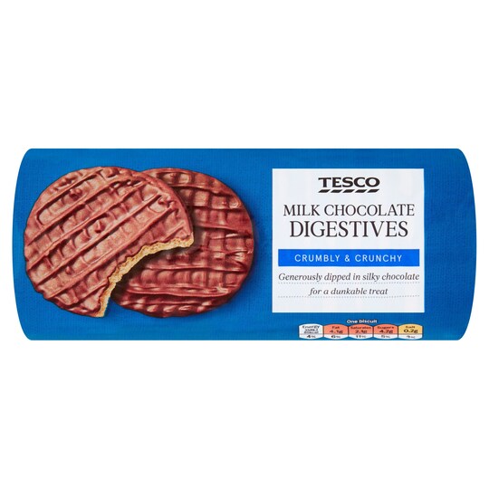 Tesco Milk Chocolate Digestive 300G Tesco Groceries