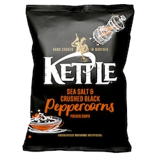 Kettle Sea Salt & Black Peppercorns Potato Chips 130G