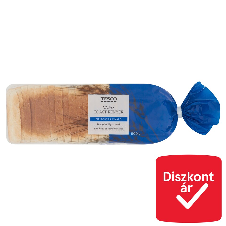 Tesco vajas toast kenyér 500 g