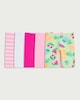 image 1 of F&F Girls 5-Pack Cotton Rich Fruit Print Cycling Shorts in Multi Pink