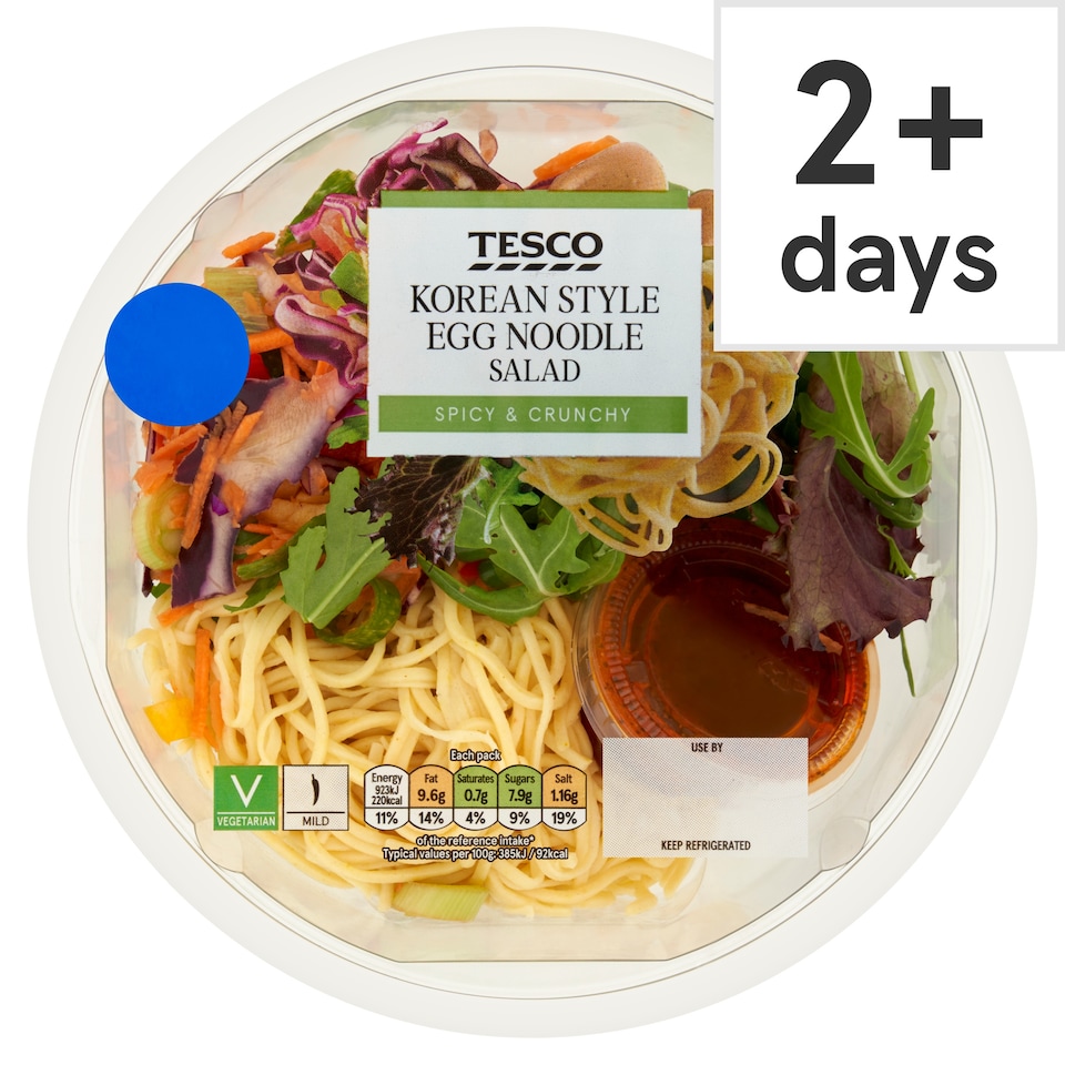 Tesco Korean Style Egg Noodle Salad 240g