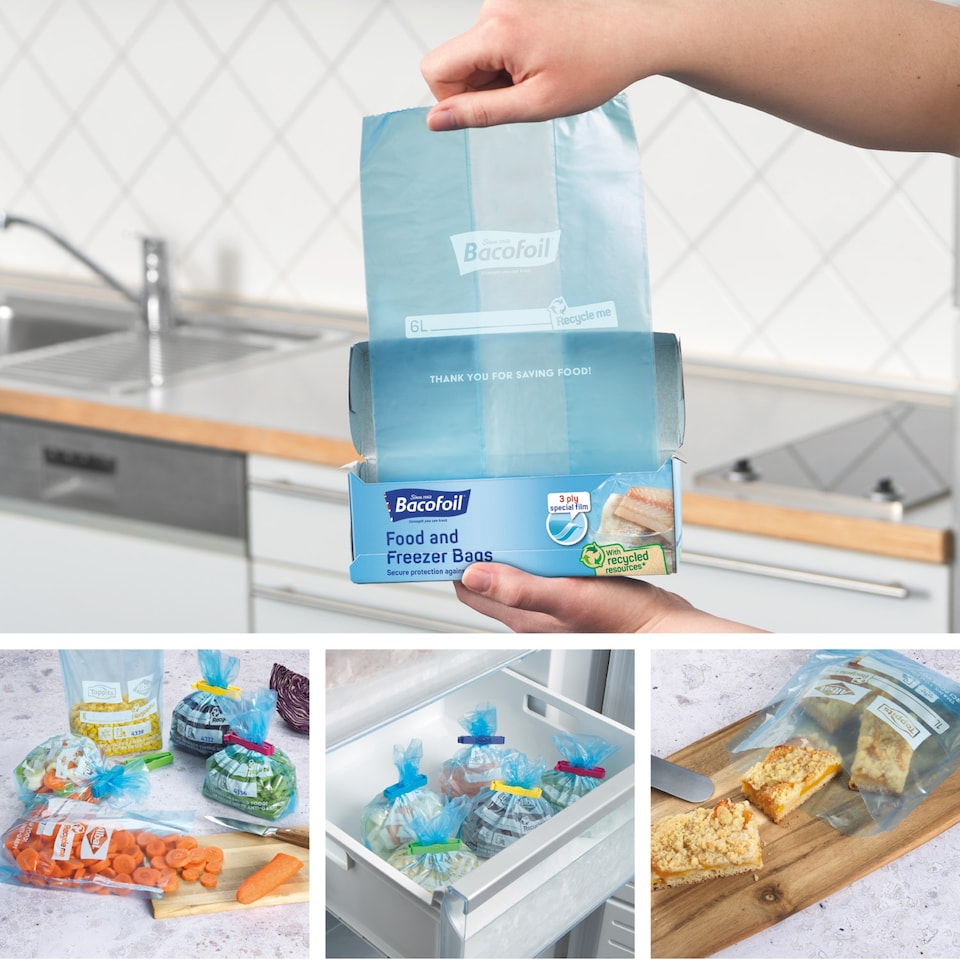 image 1 of Bacofoil Freezer Bags Large 20 Pack