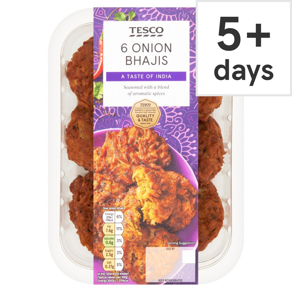 Tesco Indian Onion Bhajis 294G