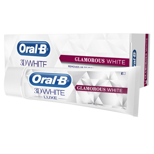 OralB 3D White Luxe Glamorous Toothpaste 75Ml Tesco Groceries
