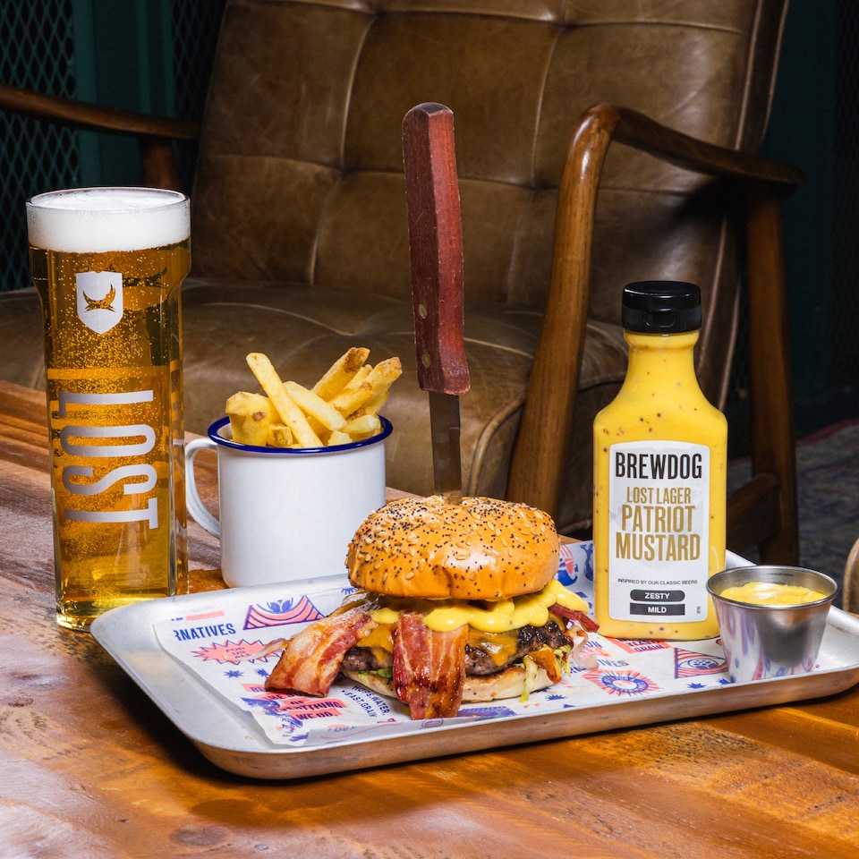 image 1 of BrewDog Lost Lager Patriot Mustard 240ml