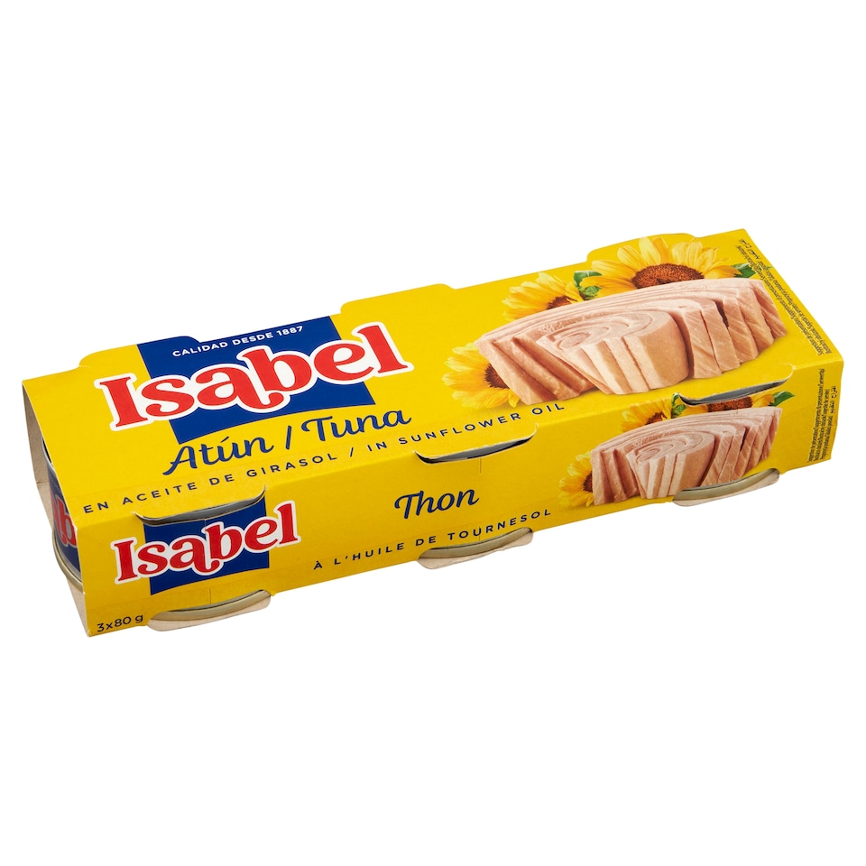 Isabel Tuna in Sunflower Oil 3 x 80g (240g)