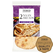 Tesco Naan Breads 320G
