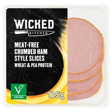 Wicked Kitchen Meat Free Crumbed Ham Style Slices 125G