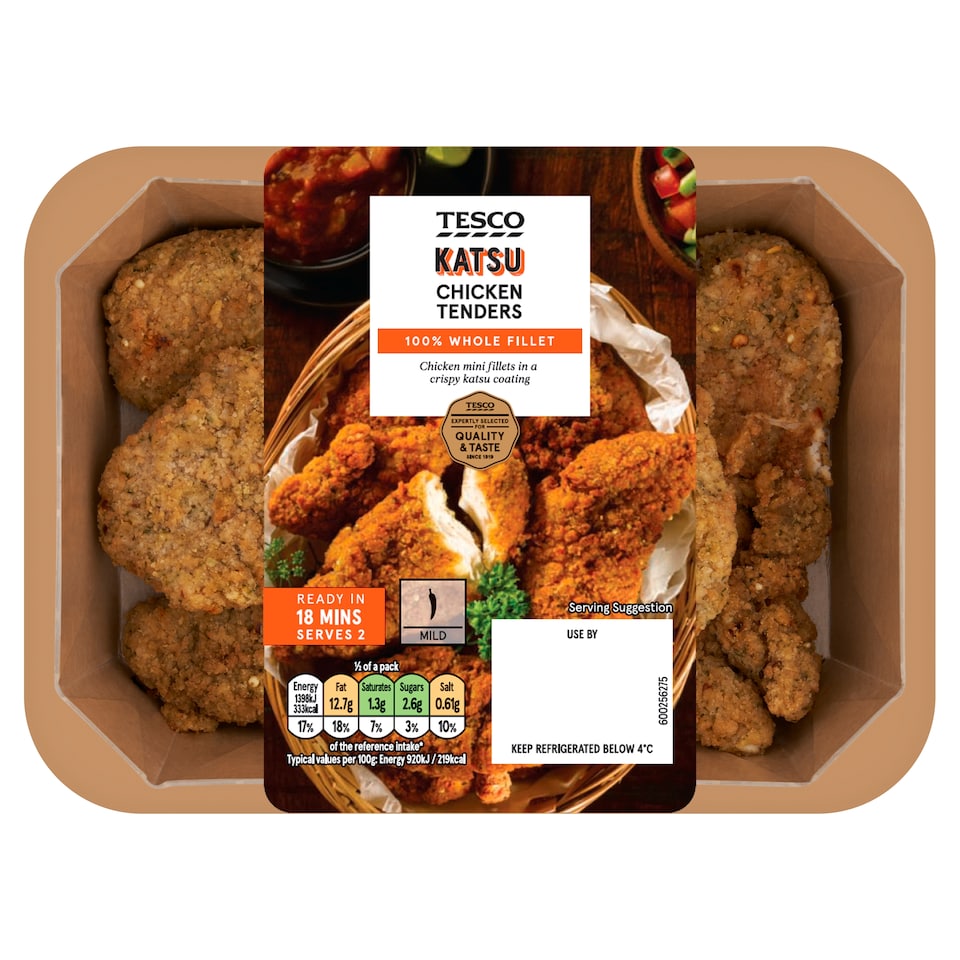 Tesco Katsu Chicken Tenders 320g