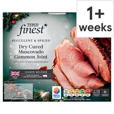 50. Tesco Finest Dry Cured Gammon Joint with a Muscovado Glaze 1kg (Serves 6)