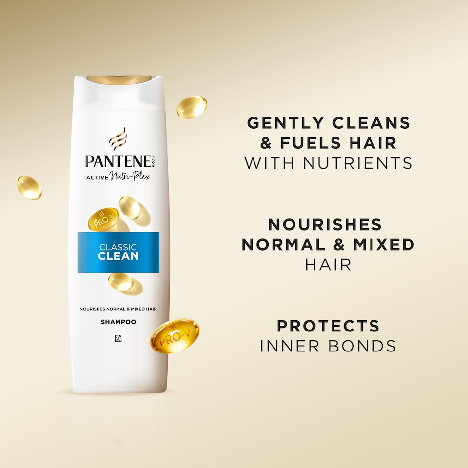 image 1 of Pantene Active Nutri-Plex Classic Clean Shampoo 325ml