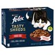 image 1 of Felix Tasty Shreds Pouches for Cats Beef, Chicken, Duck, Turkey in Juice 12 x 80g