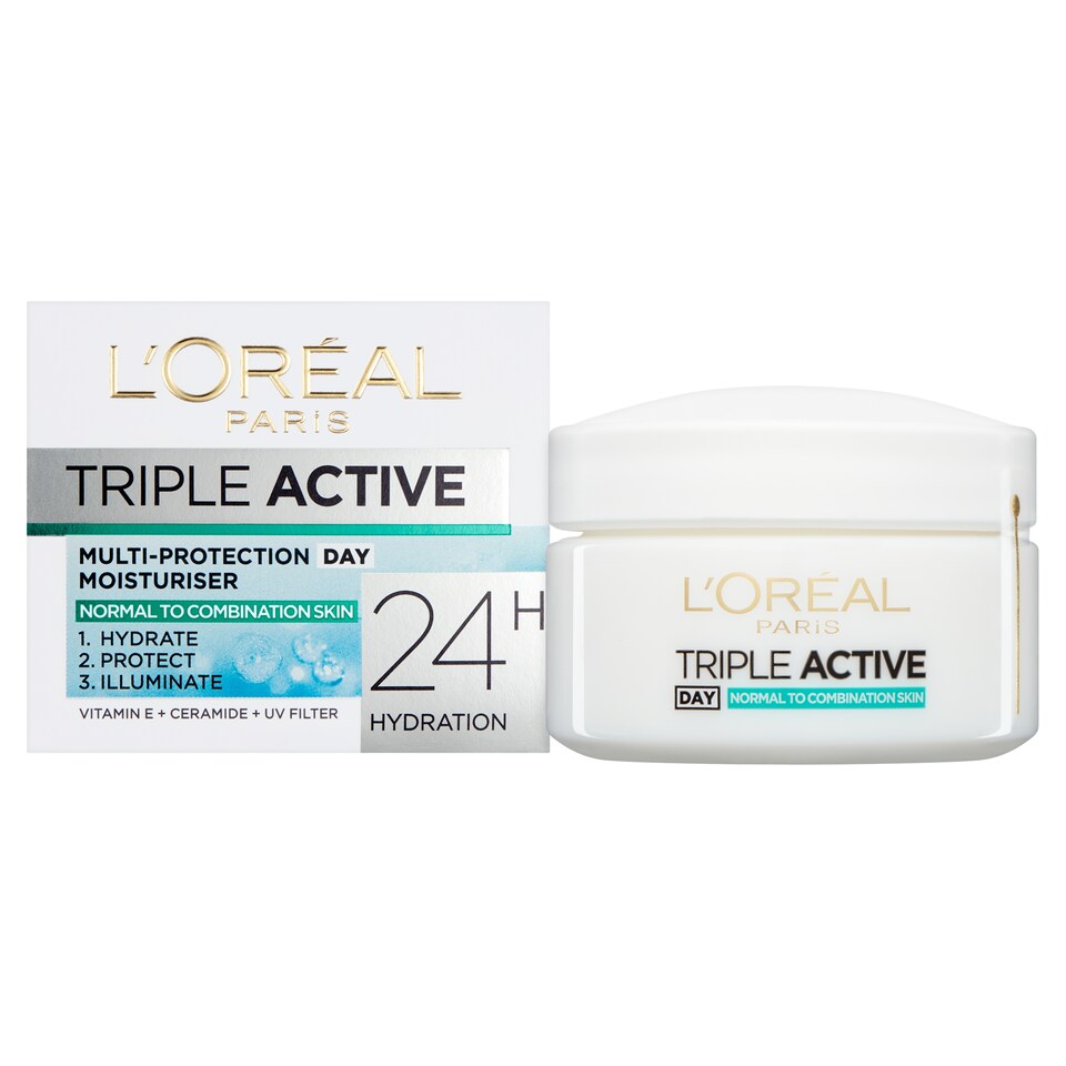 image 1 of L'Oreal Paris Triple Active Day Cream Moisturiser 50Ml