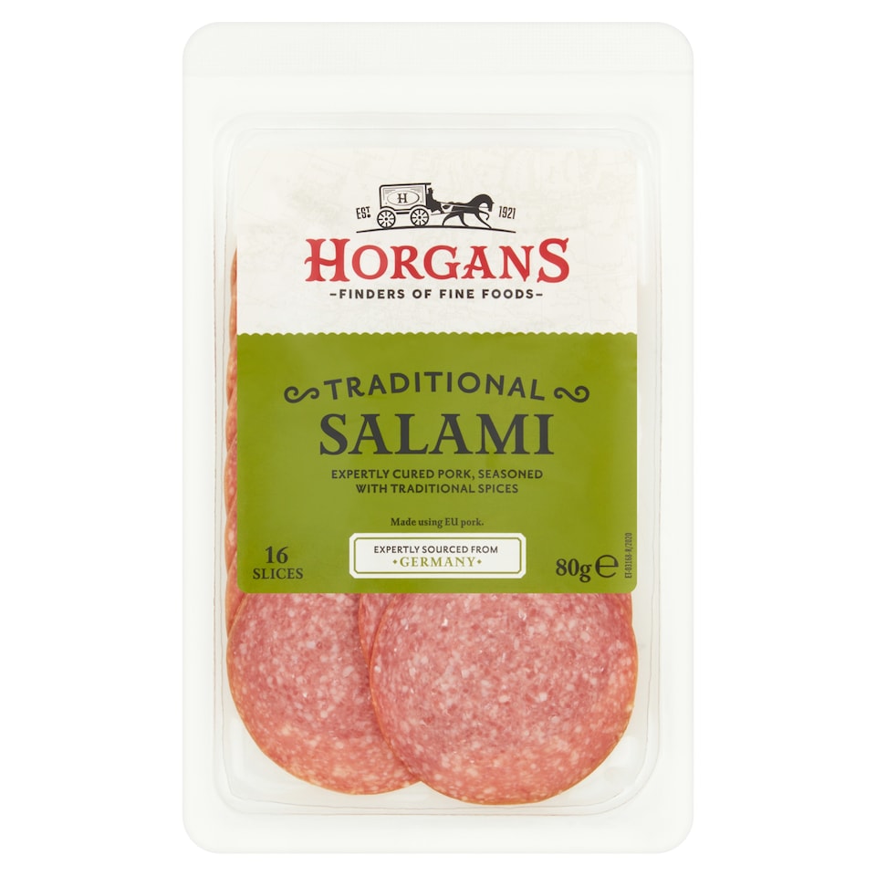 Horgan's German Traditional Salami Slices 80G