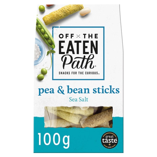 image 1 of Off The Eaten Path Pea & Bean Stick Sea Salt 100G