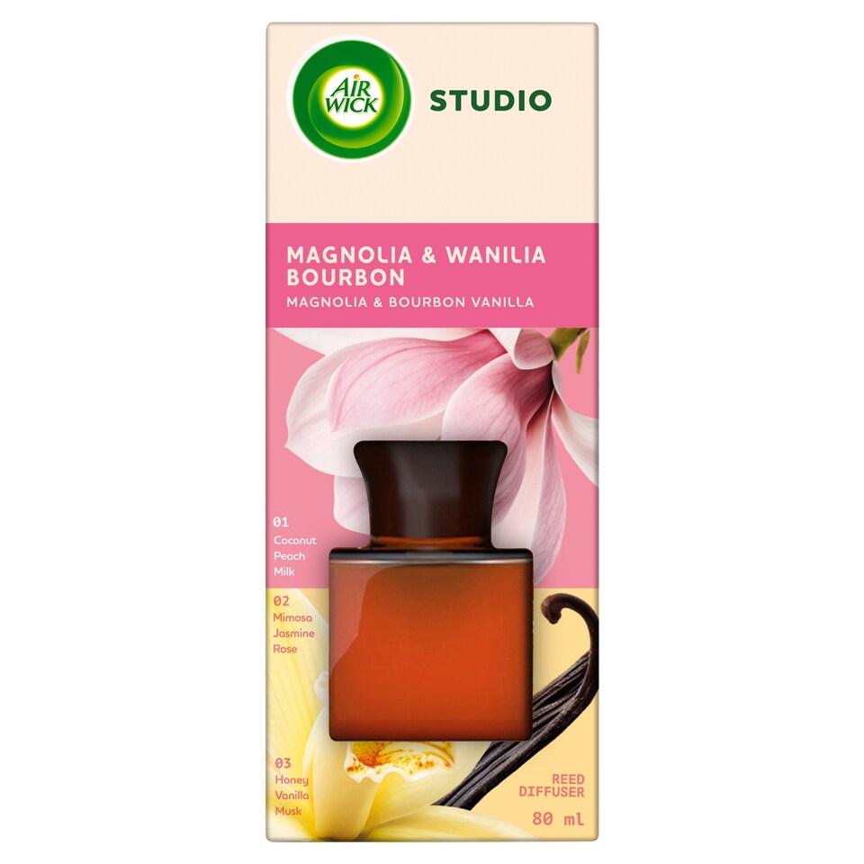 Air Wick Reed Diffuser Magnolia & Bourbon Vanilla 80 ml