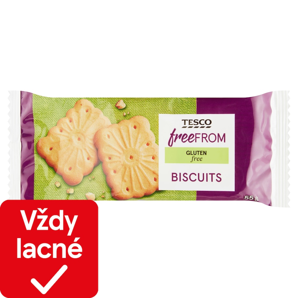 Tesco Free From Bezgluténové sušienky s maslovou príchuťou 55 g